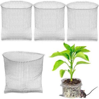 OEM Cestas De Protecci&oacute;n De Acero Inoxidable Para Ra&iacute;ces De Plantas (juego De 10), Bolsas De Malla De Acero Inoxidable, 45 X 40 Cm