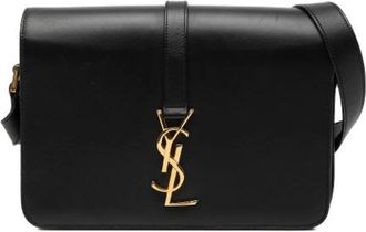 Saint Laurent Pre-owned Shoulder Bags, female, Black, Size: ONE SIZE Pre-owned Monogram Universite Bag