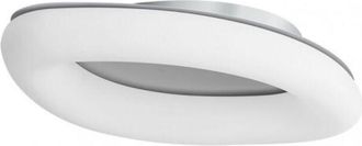 Fabrilamp Fabrilamp - Plafon Paris 60w 3000-4000-6500k Blanco/plata 5100 Lm 12x73x47 Cm C/remoto, Memoria Y Reg.intensidad
