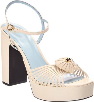 Valentino Royal Heart 115 Leather Platform Sandal