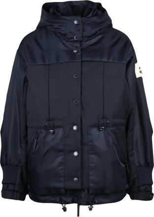 Afterlabel Padded Short Jacket With High Collar And Adjustable Features