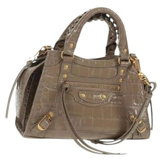 Balenciaga Pre-owned Handbags, female, Gray, Size: ONE SIZE Pre-owned Vintage Hand Bag