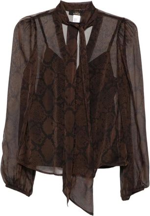 Twinset Camicia Actitude - - Blouses & Shirts - Donna - Marrone - M