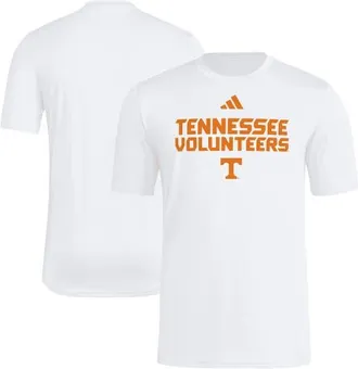 adidas Mens adidas White Tennessee Volunteers Wordmark Poly T-Shirt at Nordstrom, Size Small