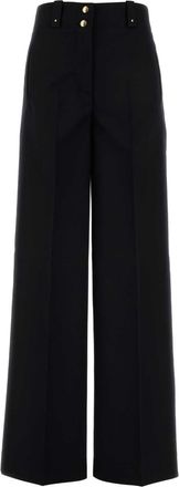 Moncler Black Polyester Blend Palazzo Pant
