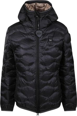 Blauer Quilted Black Puffer Jacket With Hood
