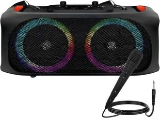 OEM Altavoz Bluetooth 47&times;24cm Port&aacute;til 4000mah 2x Altavoces 10w Con Micr&oacute;fono Negro