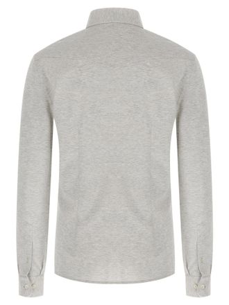 Brunello Cucinelli Cotton Piqu&eacute; Shirt - Gray