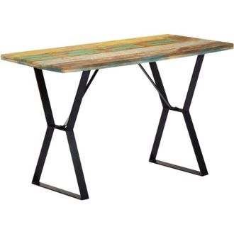 vidaXL Dining Table 120x60x76 cm Solid Reclaimed Wood vidaXL