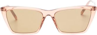 Saint Laurent Eyewear Occhiali da sole geometrici - Marrone