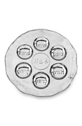 Beatriz Ball Judaica Seder Plate with Pearls in Silver at Nordstrom