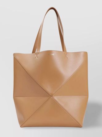 Loewe calfskin leather puzzle fold xl tote bag