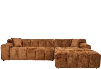 Richmond Interiors Design Ecksofa Cube mit Eckteil rechts, Lovely Cinnamon