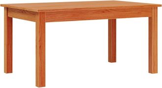 vidaXL Mesa De Centro Madera Maciza De Pino Marr&oacute;n Cera 80x50x40 Cm Vidaxl