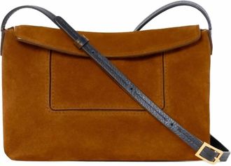 Wandler Womens Penelope Slouch Mini Bag In Cognac Suede