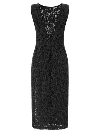 Pinko Lace Midi Dress - Black