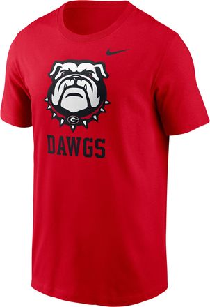 Nike Georgia Primetime Logo Mantra Nike Mens College T-Shirt in Red | N19965NGBN-TZL