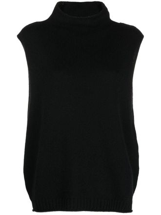 Lisa Yang Tovy high-neck cashmere vest - Black