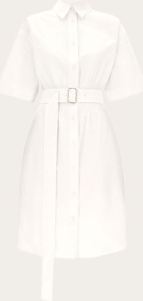 Ferragamo Women Cotton and silk shirt dress White