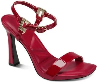 Karl Lagerfeld Cybil Ankle Strap Sandal in Poppy Red at Nordstrom, Size 7.5