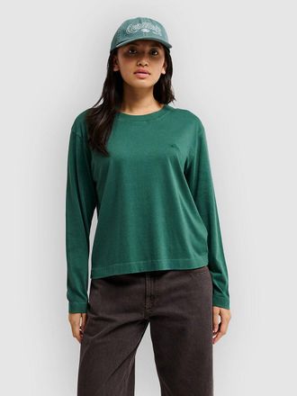 Quiksilver Essential T-Shirt manica Lunga verde