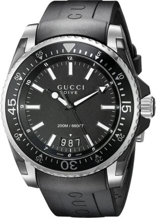 Gucci Duikhorloge Ya 136204 - Heren - Horloges - Grijs - ONE Size - Accessoires