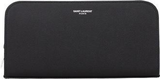 Saint Laurent Portafogli Uomo Saint Laurent Con Pelle Nera