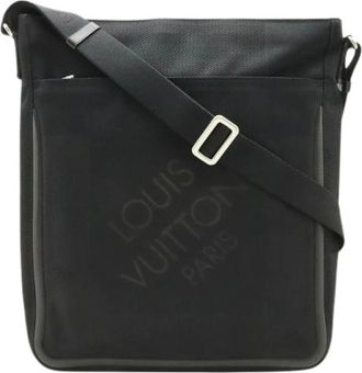 Louis Vuitton Pre-owned Damier Geant Canvas Shoulder Bag - Dames - Vintage Schoudertas - Zwart - ONE Size - Tweed - Vintage