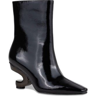 Ninety Union Metallic Heel Bootie in Black at Nordstrom, Size 12