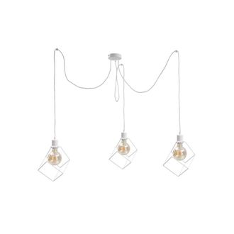 Netlighting Ruben Cluster Pendant Ceiling Light White 3x E27