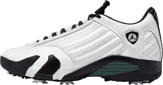 Nike Air Jordan 14 G Golf Shoes (HJ7710-100, White/Black/Glacier Blue/Oxidized Green), White/Black/Glacier Blue/Oxidized Green, 7 UK