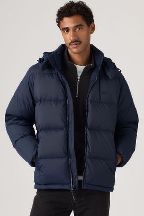 Levi's Rockwell Hooded Puffer - Hombre - 2XL - Azul / Navy Blazer Rip Stop