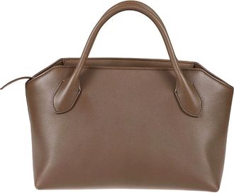 The Row Terrasse Bauletto Tas - Dames - Handtassen - Bruin - ONE Size - Leer - Tassen