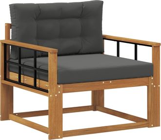 vidaXL Sof&aacute; Intermedio De Exterior Madera De Acacia S&oacute;lida Vidaxl