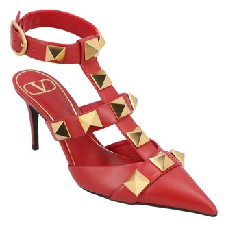Valentino Garavani Valentino Roman Stud Pump 80Mm Rood