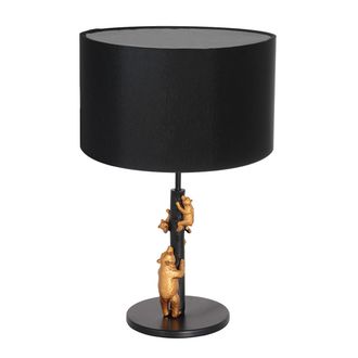 Steinhauer Anne Lighting - L&aacute;mpara De Mesa - Animaux - Negro - Metal Tejido