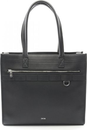 Dior Black Leather Tote Bag (Pre-Owned)