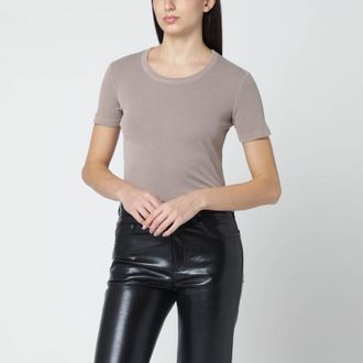 Max Mara Light brown cotton-blend T-shirt