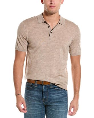 Bruno Magli Wool Polo Sweater