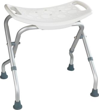 WENKO Taburete Ba&ntilde;o Hasta 120kg Abat Wenko Alu/plast Bl Secura 230