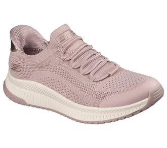Skechers Womens Bobs Squad 4 Dire Step Sneaker, Blush Engineered Knit, 6 UK