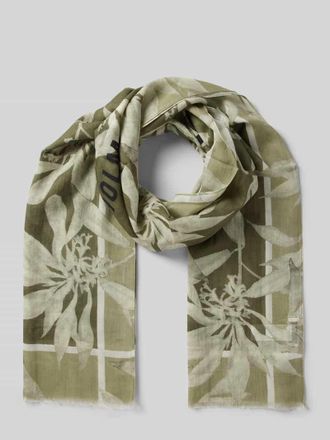 Marc O'Polo Schal mit Baumwolle und kurzen Fransen in Oliv, Gr&ouml;&szlig;e 1