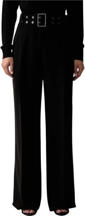 Trussardi Wijde broek - Dames - Wijde Broeken - Zwart - L - Broeken