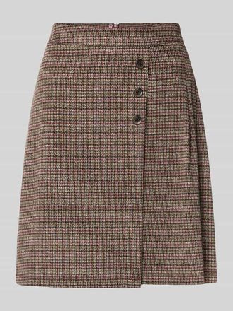 More & More More & More Minirock mit Zierkn&ouml;pfen in Dunkelbraun, Gr&ouml;&szlig;e 40