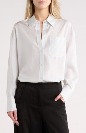 TWP Big Joe Silk Button-Up Shirt in Ancient Water at Nordstrom Rack, Size X-Small/small