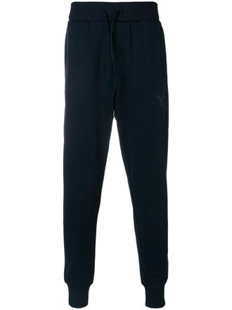 Yohji Yamamoto loungebroek met logoprint - Blauw