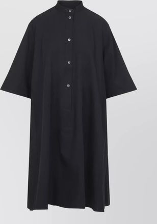 STUDIO NICHOLSON cotton short-sleeve mini dress