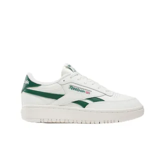 Reebok Womens Club C Double Revenge Sneaker, Chalk/Chalk/DarkGreen, 7 UK