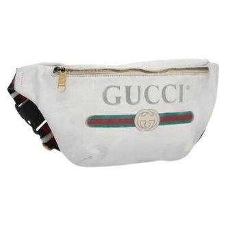 Gucci Pre-owned Logo belt bag - unisex - Gucci Vintage - Vintage Belt Bags - White - ONE SIZE - Pre-owned