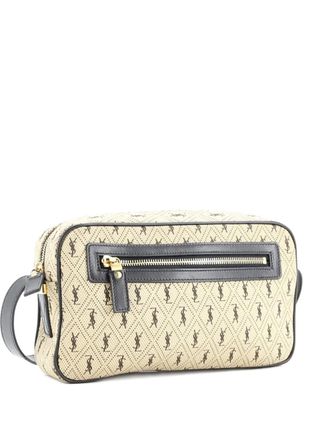 Saint Laurent Camera Bag Monogram All Over Canvas Small shoulder bag - Beige